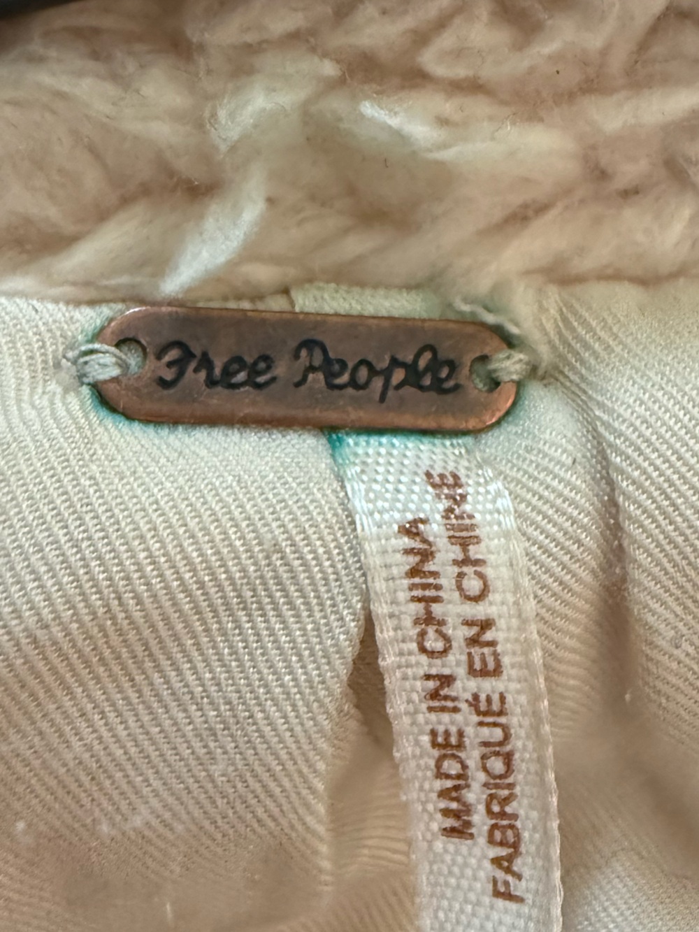 Free People Teddy Bear Jacket. XS - Picture 4 of 5